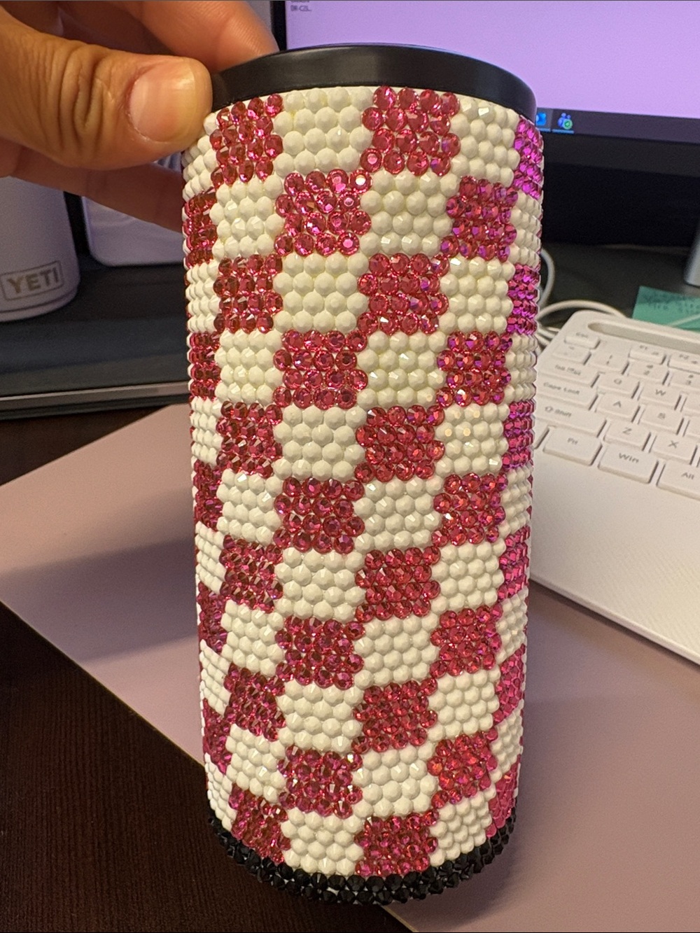 Bedazzled Slim Can Koozie